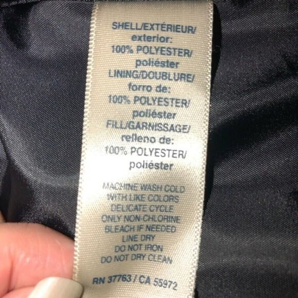 Rafaela Gray Print Puffy Vest SZ L - Picture 9 of 9